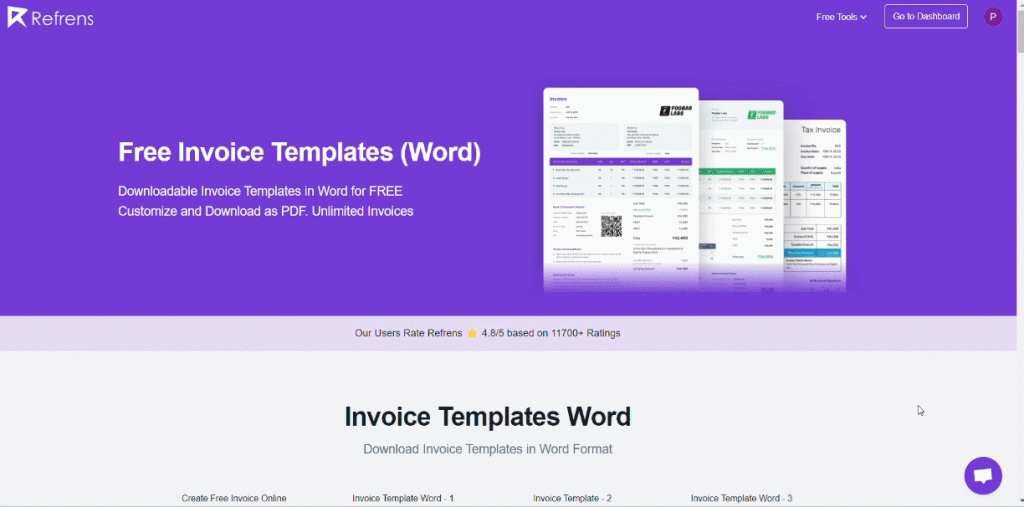 invoice templates for Word