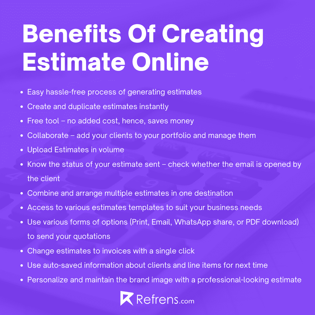 benefits-of-creating-estimate-online