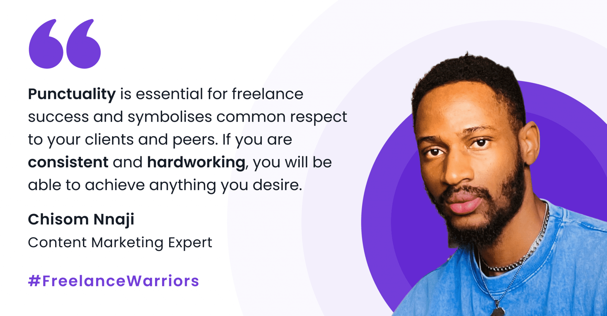 Chisom Punctuality Is The Key To Success Of Freelancing