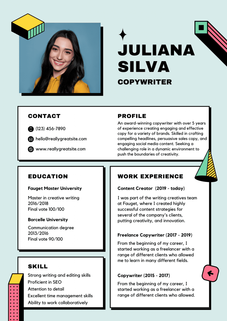 resume-template-for-copywriters resume-template-for-copywriters