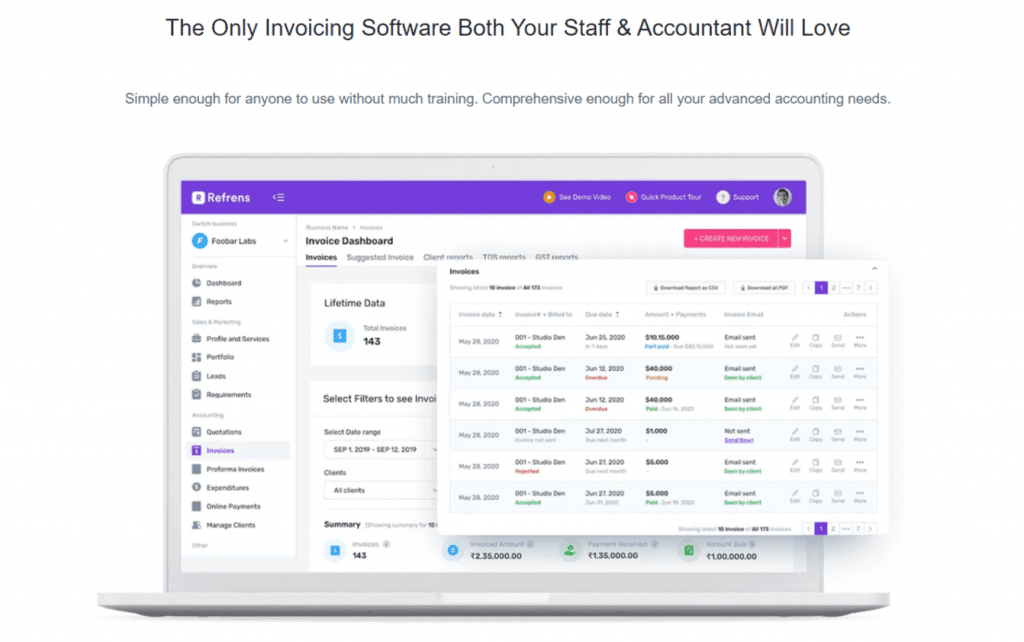 Refrens - Best Billing Software For Small Businesses