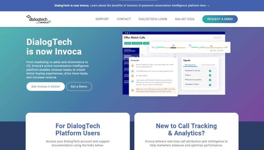 DialogTech a tool for conversation intellligence platform