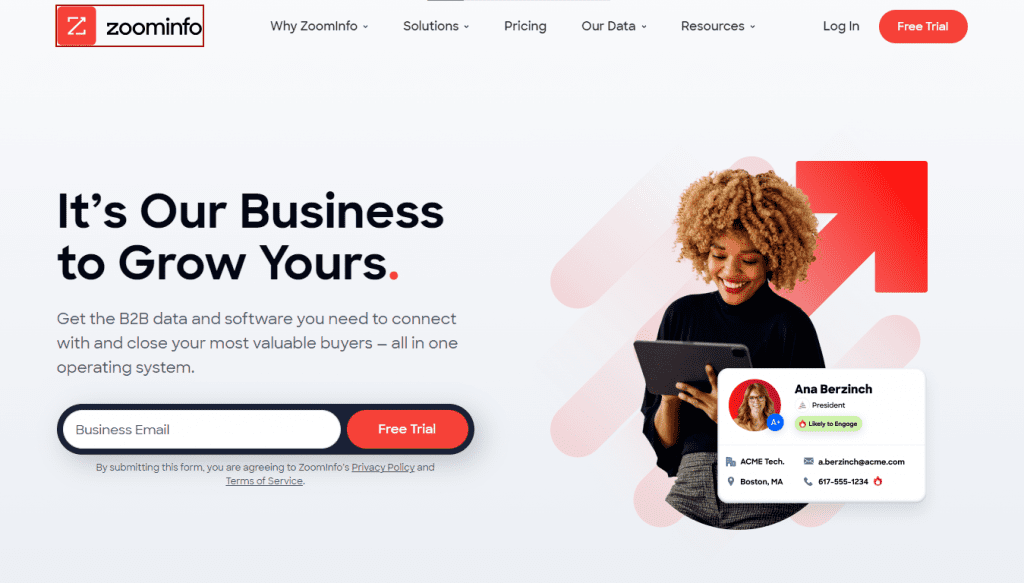 ZoomInfo - premium sales prospecting tool for companies