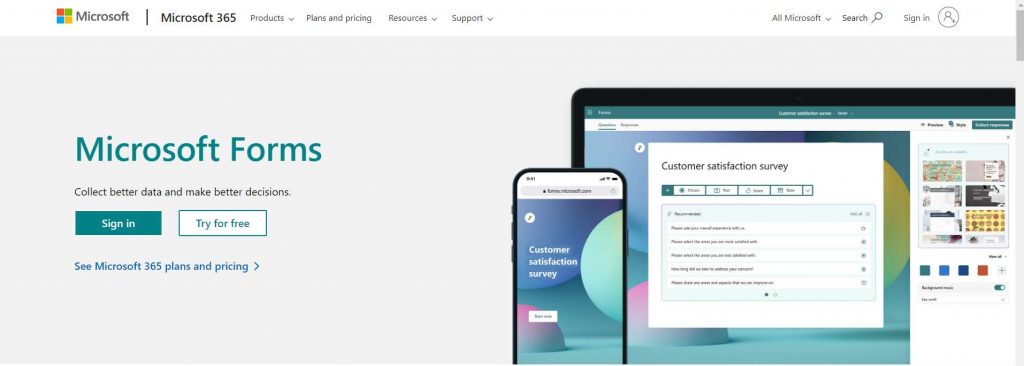 Microsoft Forms