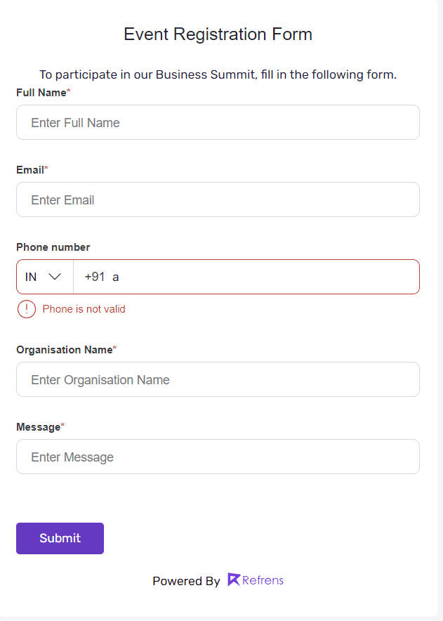 Data Capture Forms