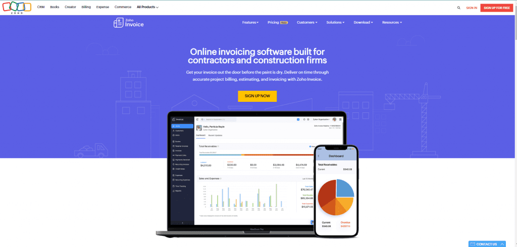 Zoho Invoice