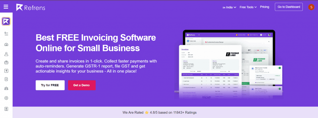 Refrens - Top Invoicing Software for Contractors