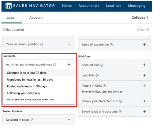 Sales Navigator - Linkedin