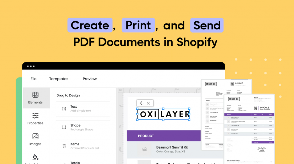Oxilayer-Best Invoice app for Shopify