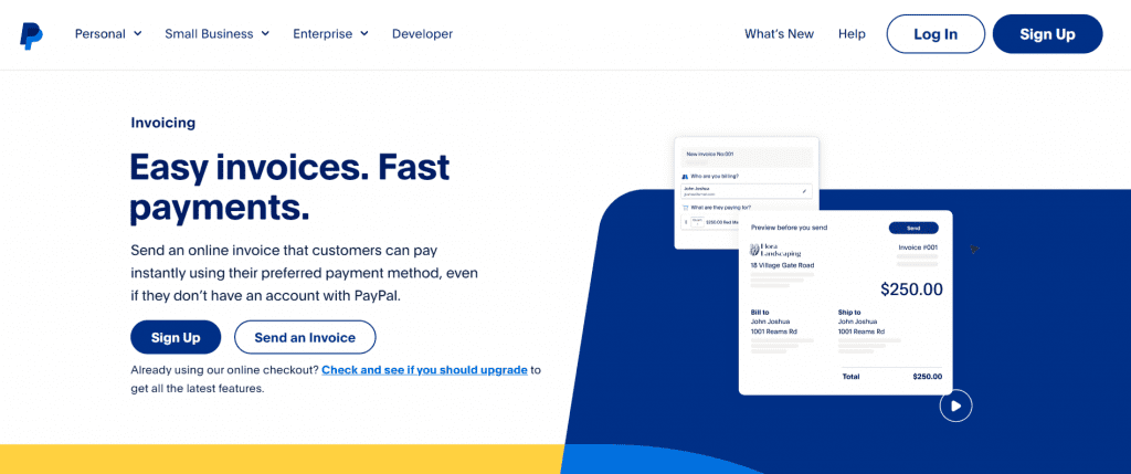 PayPal - Best Invoicing Software in 2024