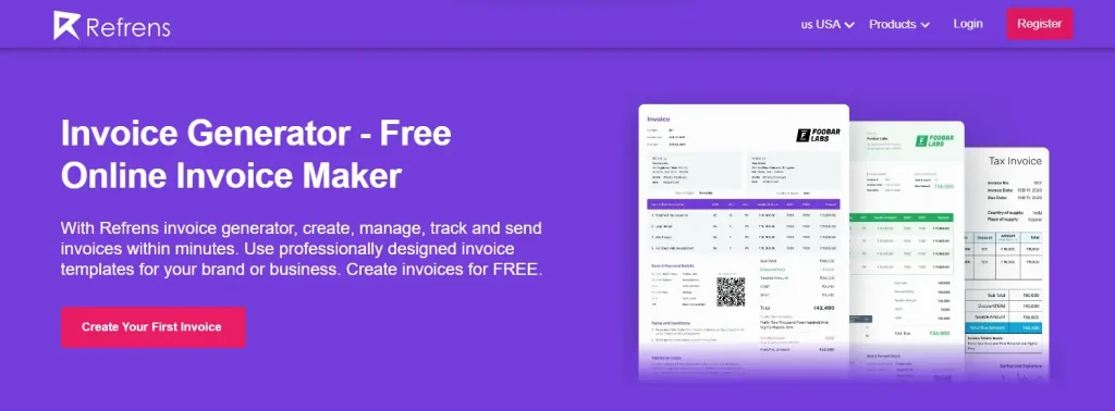 Refrens - Invoice Generator
