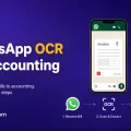 WhatsApp OCR workflow for accounting, from receiving a bill to scanning, review and recording.